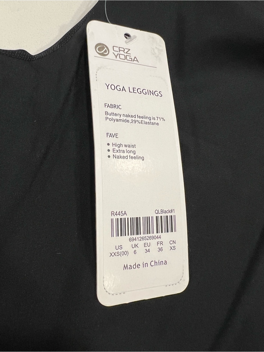 CRZ YOGA Black High-Waist Yoga Leggings - Picture 8 of 9